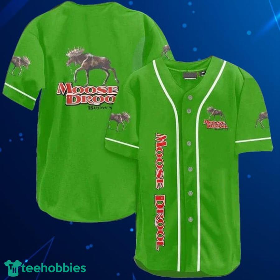 Light Green Moose Drool Beer Baseball Jersey Shirt Product Photo 1