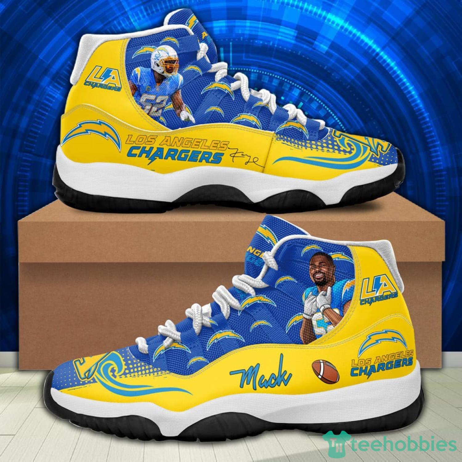 Los Angeles Chargers Khalil Mack Air Jordan 11 Shoes For Men And Women Product Photo 1 Los Angeles Chargers Khalil Mack Air Jordan 11 Shoes For Men And Women Product Photo 1