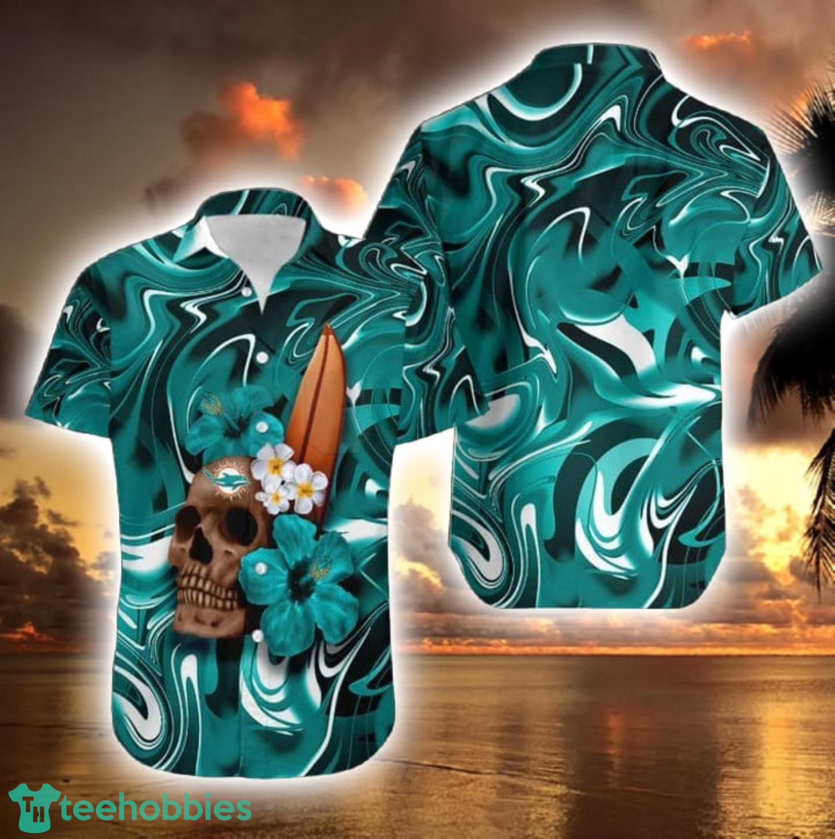 miami dolphins skull shirt