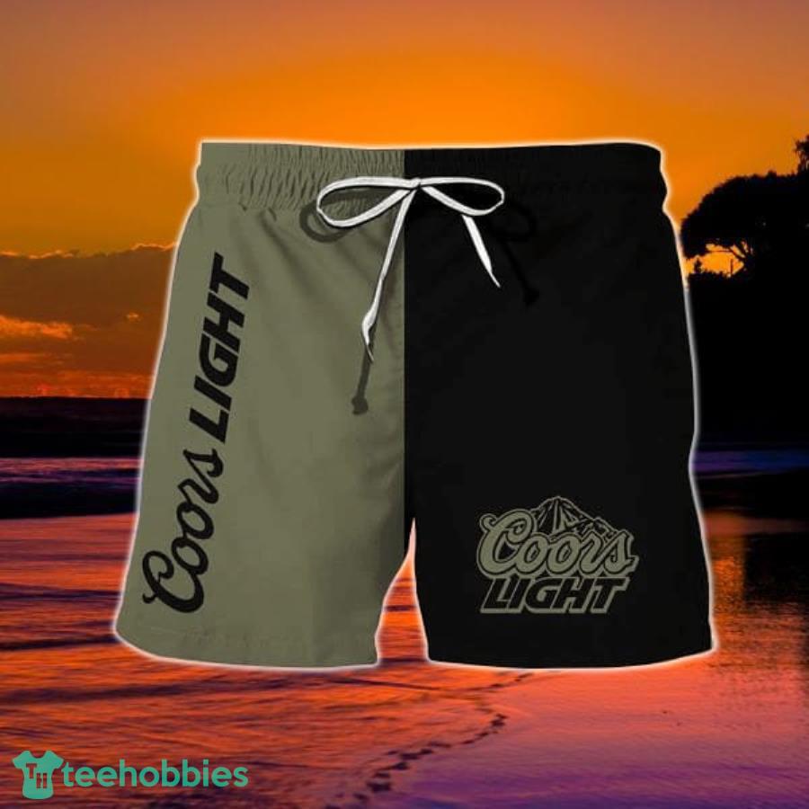 Moss Green Coors Light Beer Hawaiian Shorts Product Photo 1