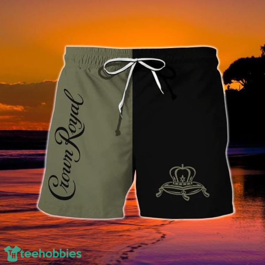 Moss Green Crown Royal Hawaiian Shorts Product Photo 1