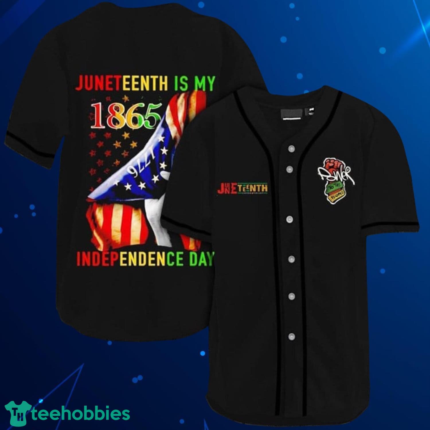 Father's Day Gift Juneteenth Since 1865 Black Father Baseball Jersey  3d All Over