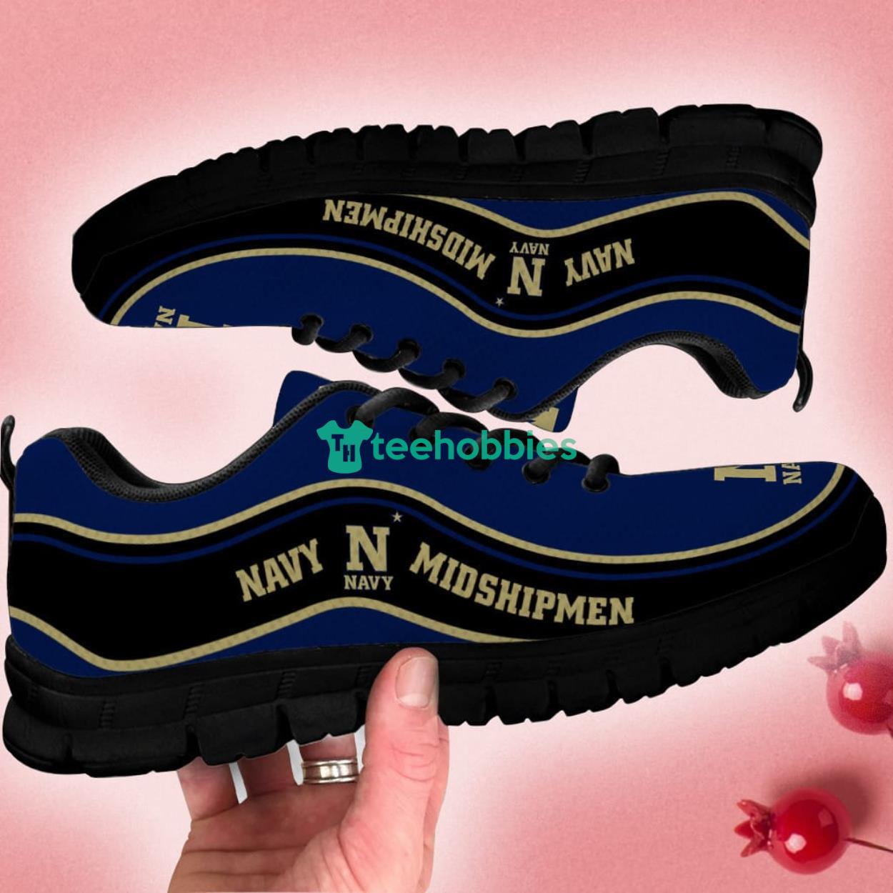 Navy Midshipmen NCAA Shoes Running Sneakers For Fans Product Photo 2 Navy Midshipmen NCAA Shoes Running Sneakers For Fans Product Photo 2