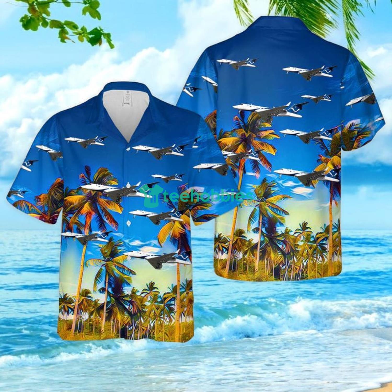 NOAA Gulfstream G-IV Men And Women Hawaiian Shirt Product Photo 1 NOAA Gulfstream G-IV Men And Women Hawaiian Shirt Product Photo 1