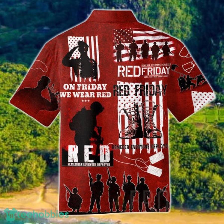 On Friday We Wear Red Veteran Hawaii Shirt Product Photo 2