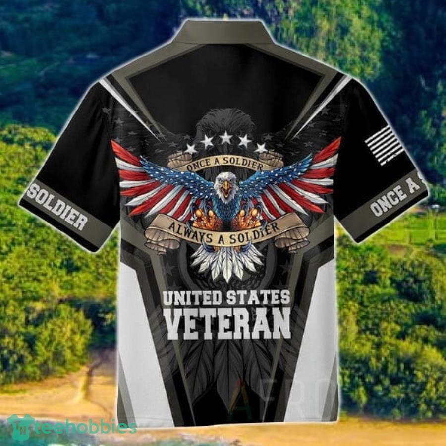 Once A Soldier Always A Soldier Veteran Hawaii Shirt Product Photo 2
