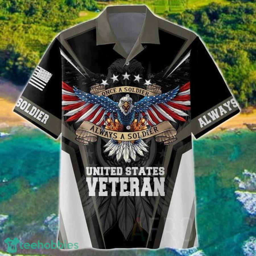 Once A Soldier Always A Soldier Veteran Hawaii Shirt Product Photo 1