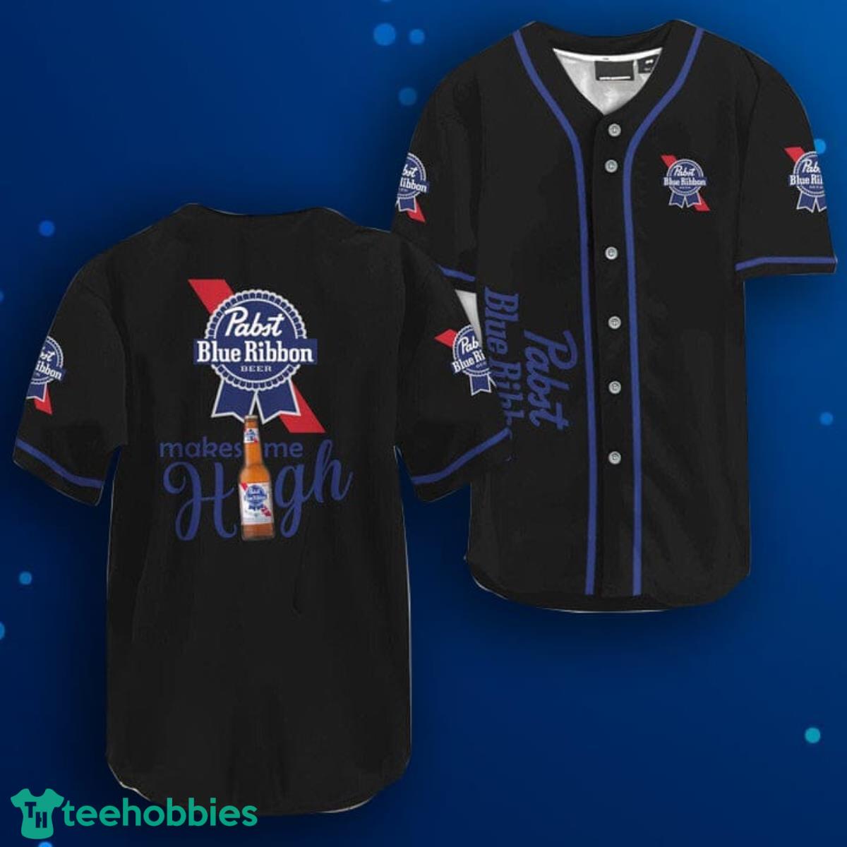 Pabst Blue Ribbon Make Me High Baseball Jersey Product Photo 1