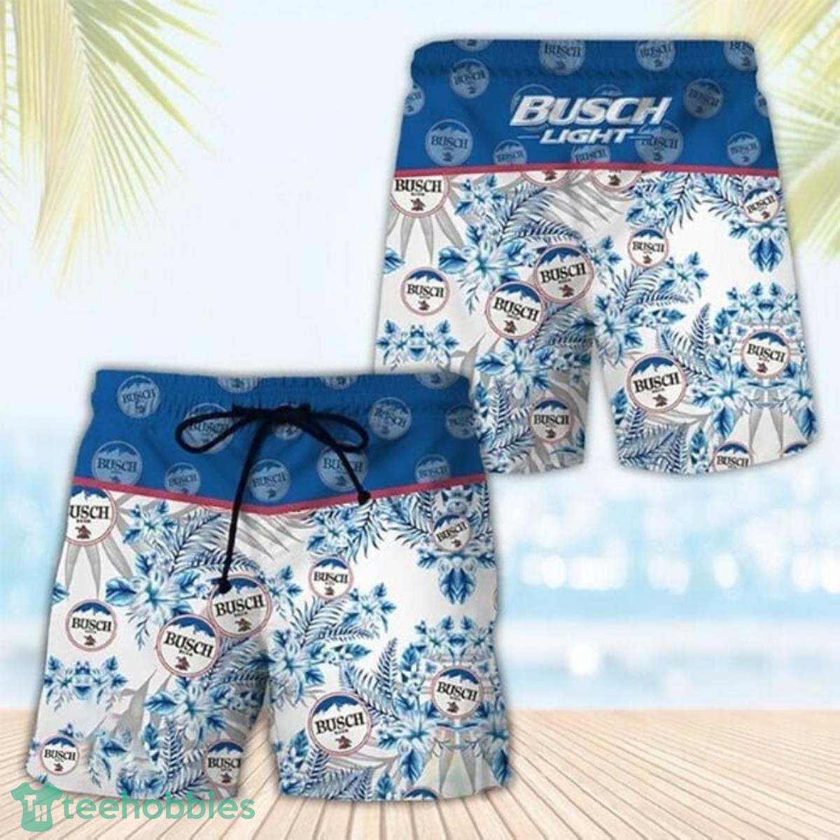 Palm Leaves Busch Light Hawaii Shorts Product Photo 1