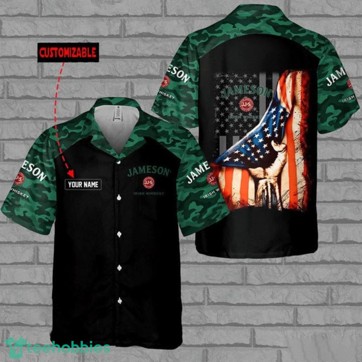 Personalized Basic Camo Jameson Hawaiian Shirt Product Photo 1