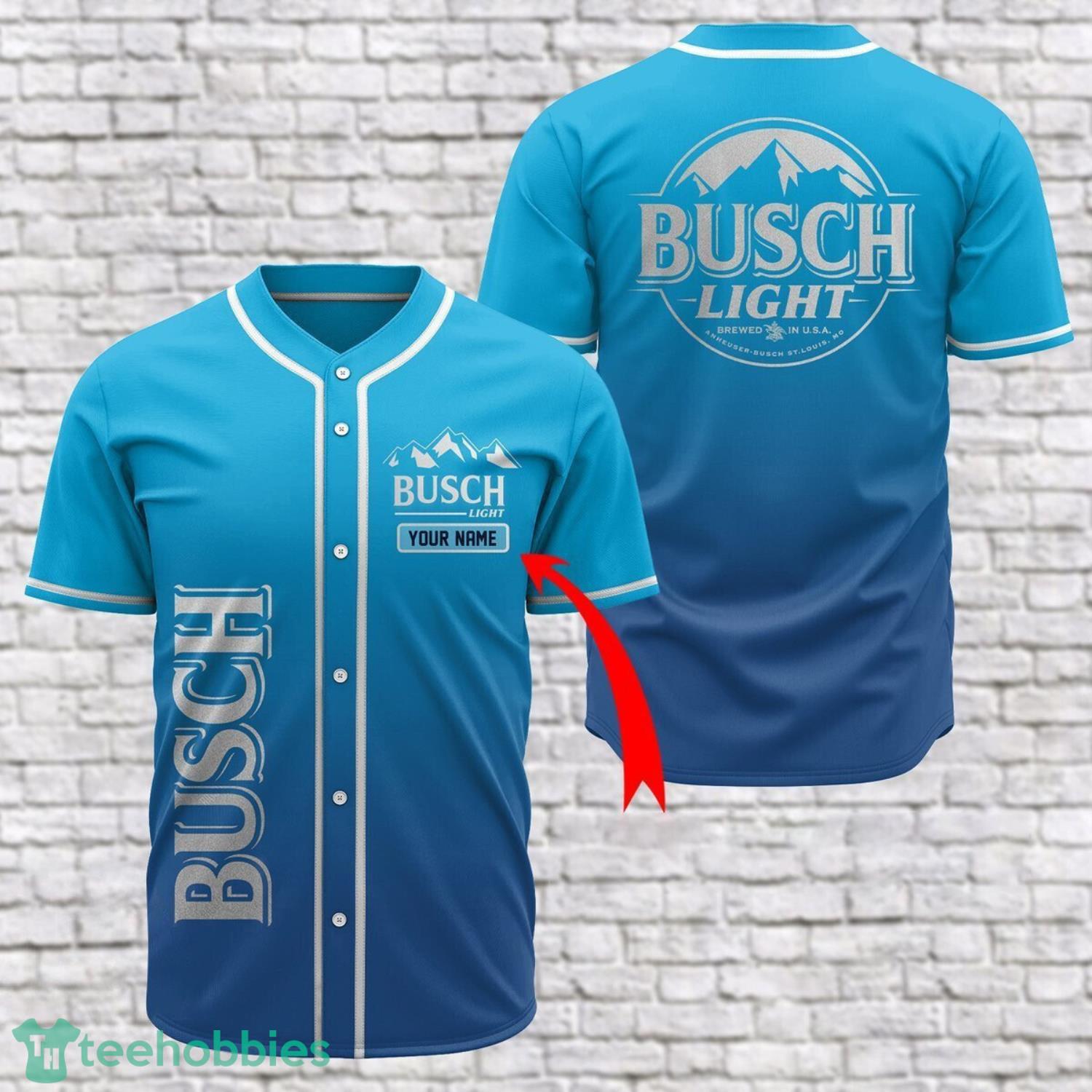 Personalized Busch Light Baseball Jersey Shirt Product Photo 1