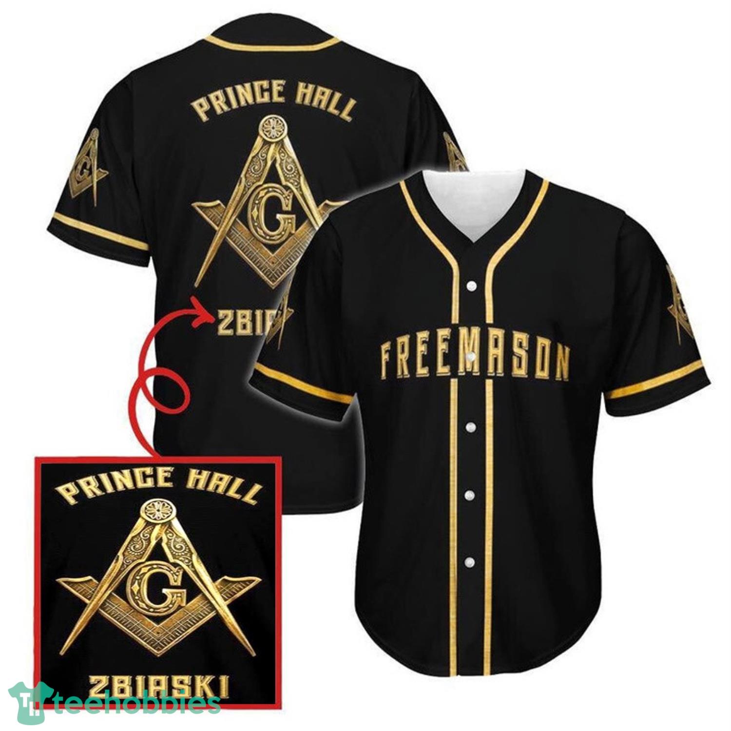Personalized Free Mason Baseball Jersey Shirt Product Photo 1