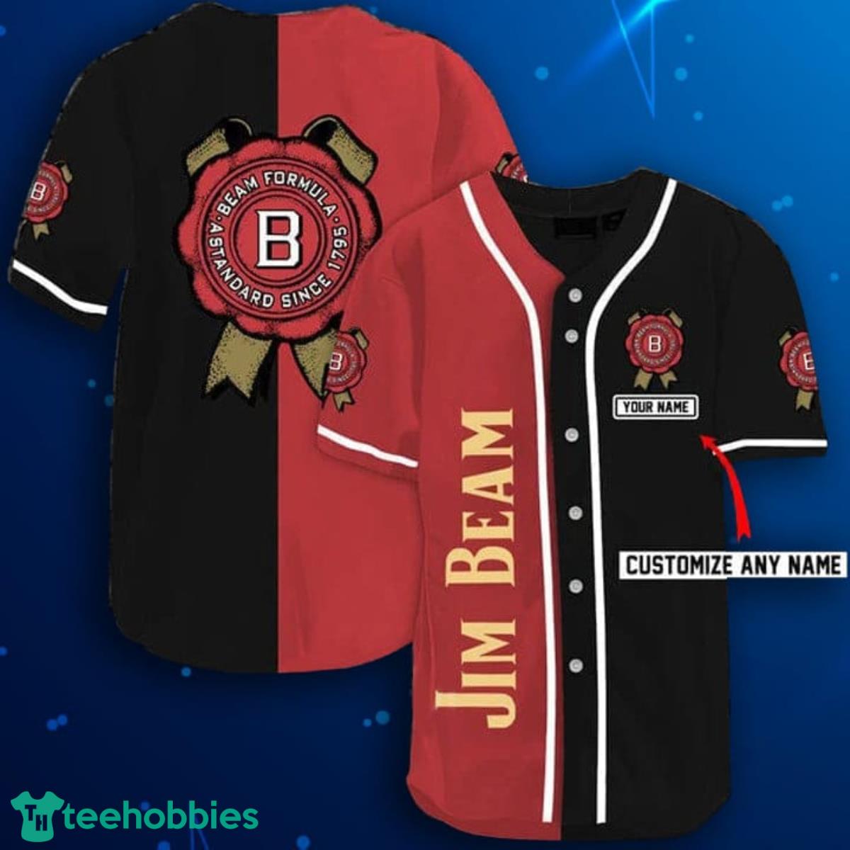 Personalized Jim Beam Baseball Jersey Shirt Product Photo 1