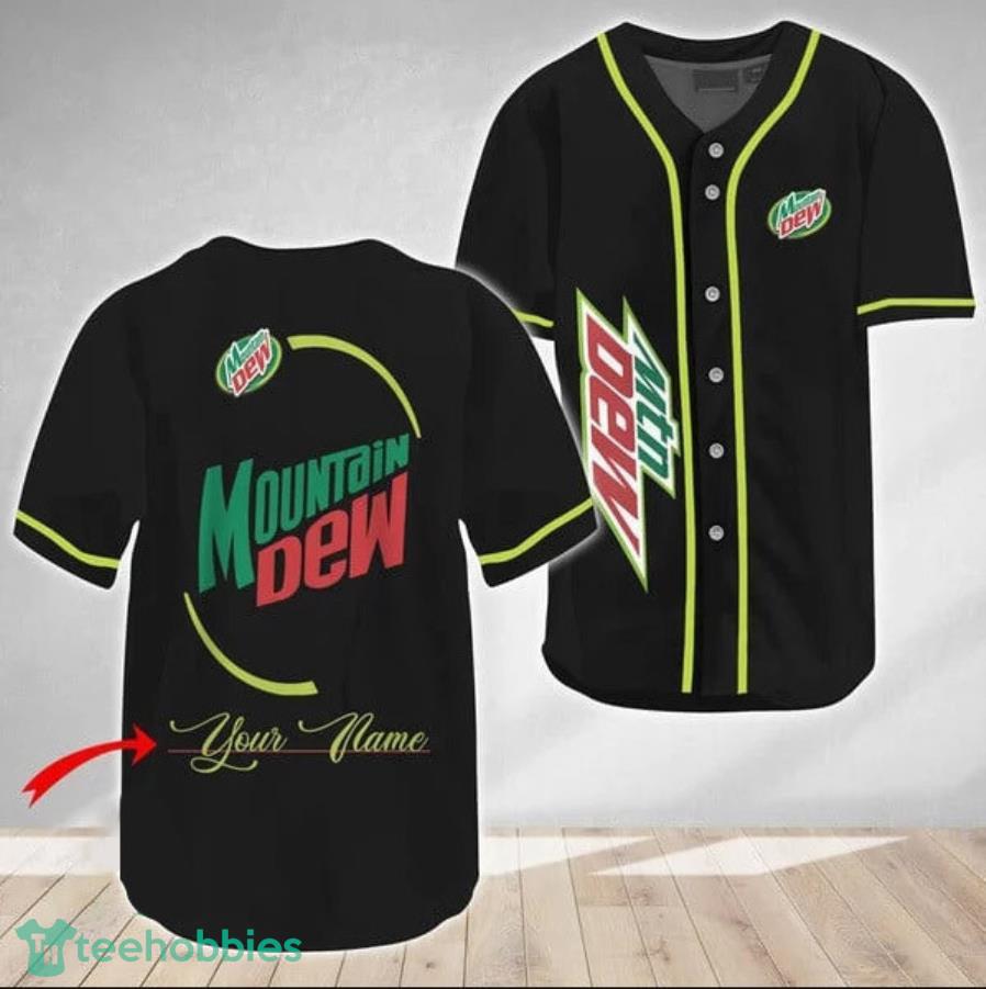 Personalized Mountain Dew Baseball Jersey Shirt Product Photo 1