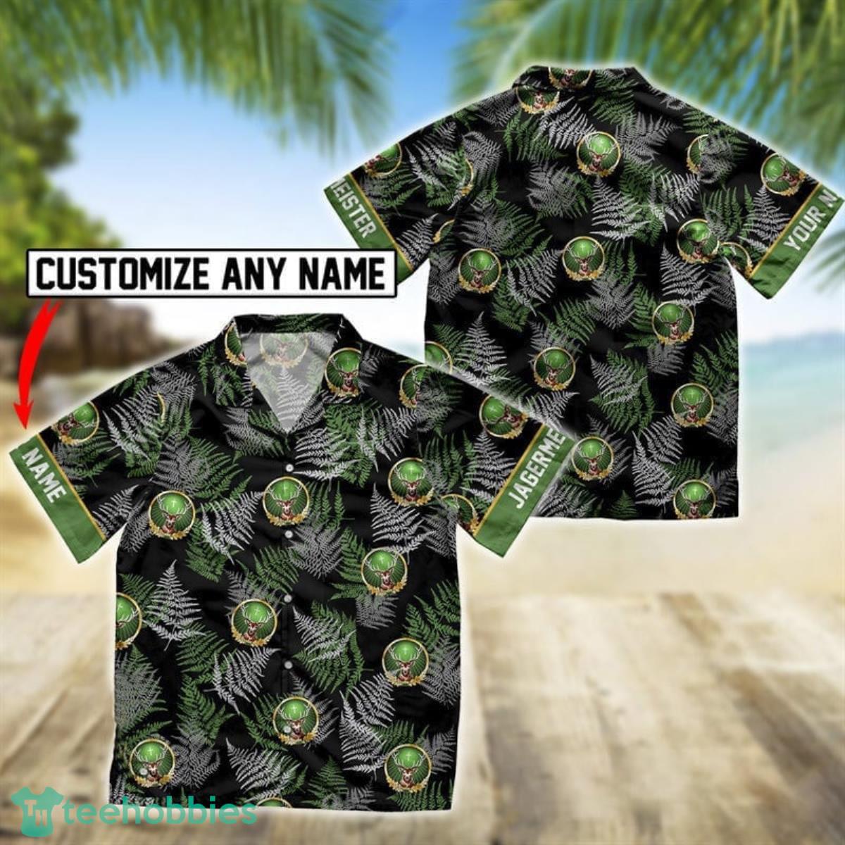 Personalized Tropical Jagermeister Hawaiian Shirt Product Photo 1