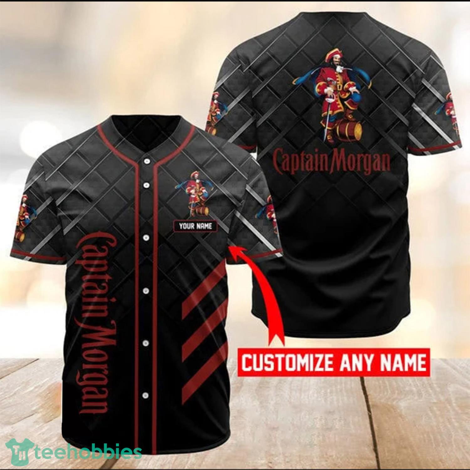 Personalized Vintage Captain Morgan Jersey Shirt Product Photo 2