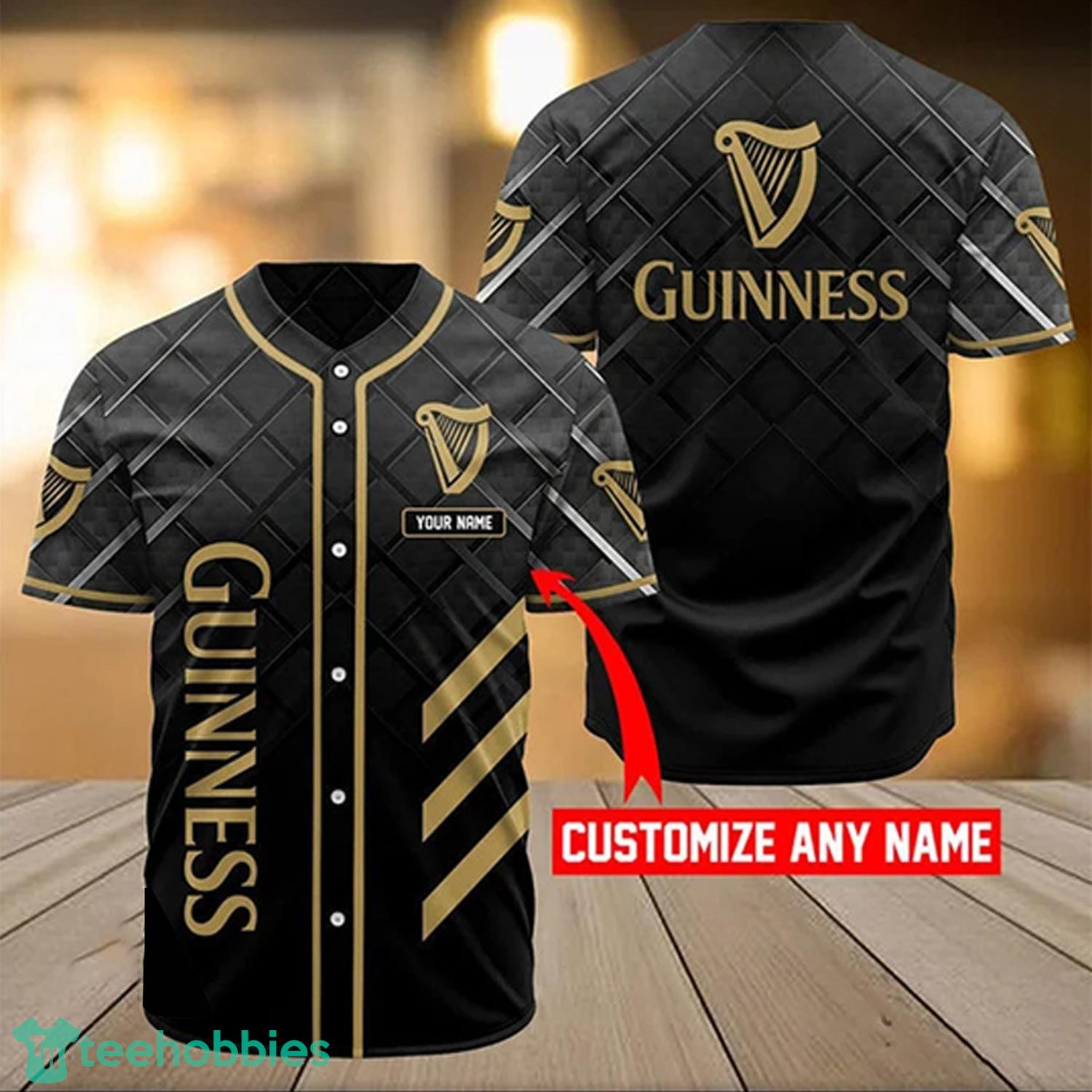 Personalized Vintage Guinness Jersey Shirt Product Photo 2