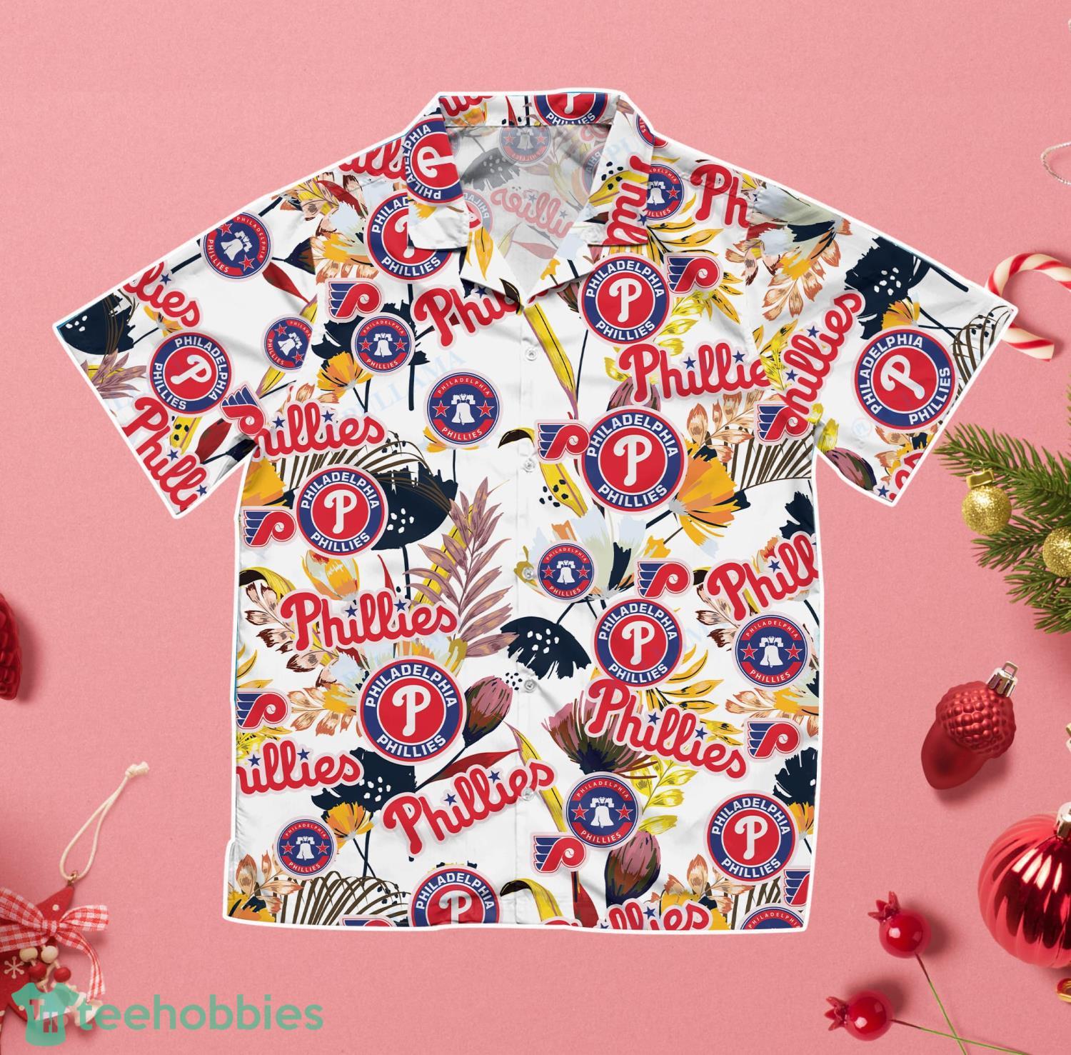 Cute Philadelphia Phillies Tropical Floral Aloha Phillies Hawaiian