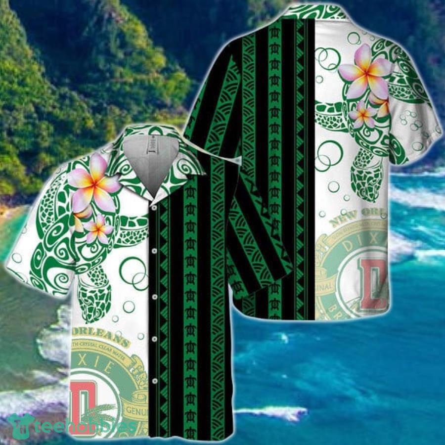 Polynesian Blend Ocean Turtle Dixie Beer Hawaiian Shirt For Men And Women Product Photo 1