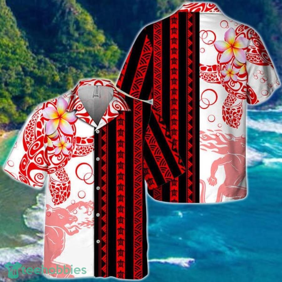 Polynesian Blend Ocean Turtle Fireball Whisky Hawaiian Shirt For Men And Women Product Photo 1