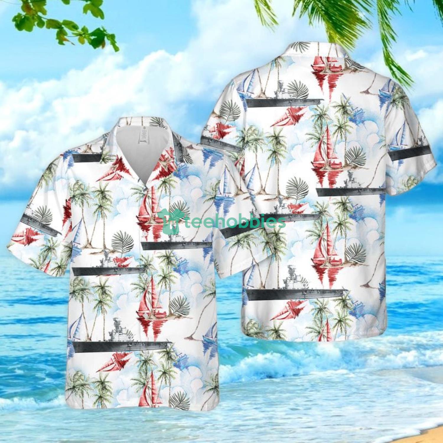 Royal Navy HMS Hermes (95) Aloha Summer Gift Hawaiian Shirt For Men And Women Product Photo 1
