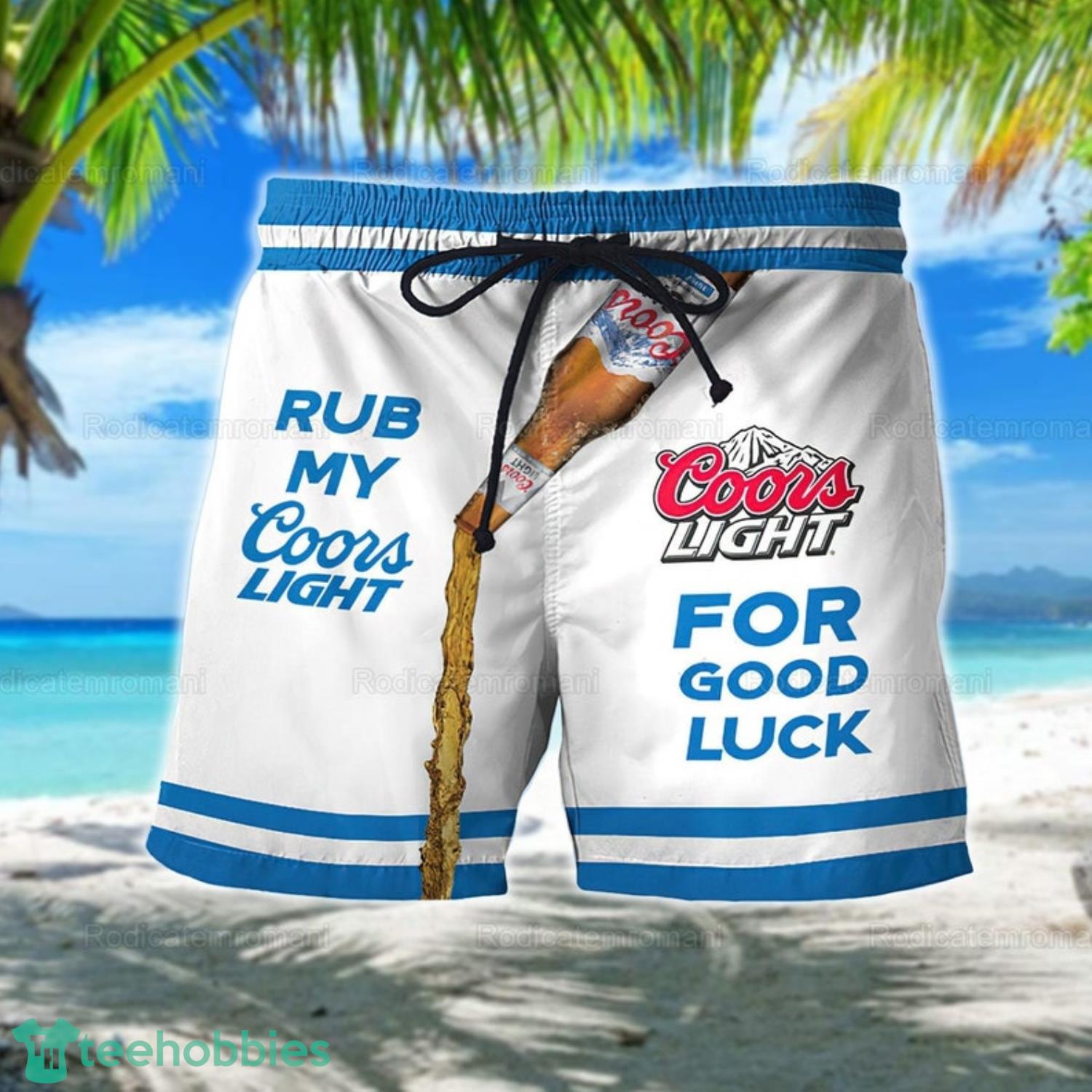 Rub My Coors Light For Goof Luck Summer Gift Shorts