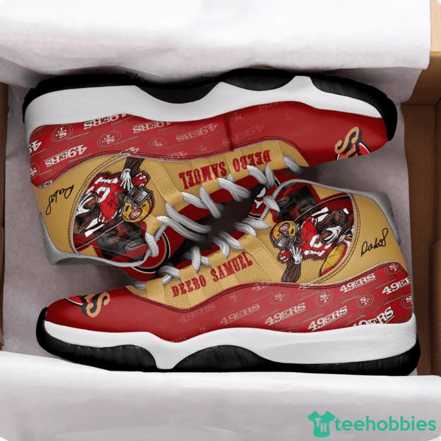 San Francisco 49ers Deebo Samuel Air Jordan 11 Shoes For Men And Women image San Francisco 49ers Deebo Samuel Air Jordan 11 Shoes For Men And Women Product Photo 2