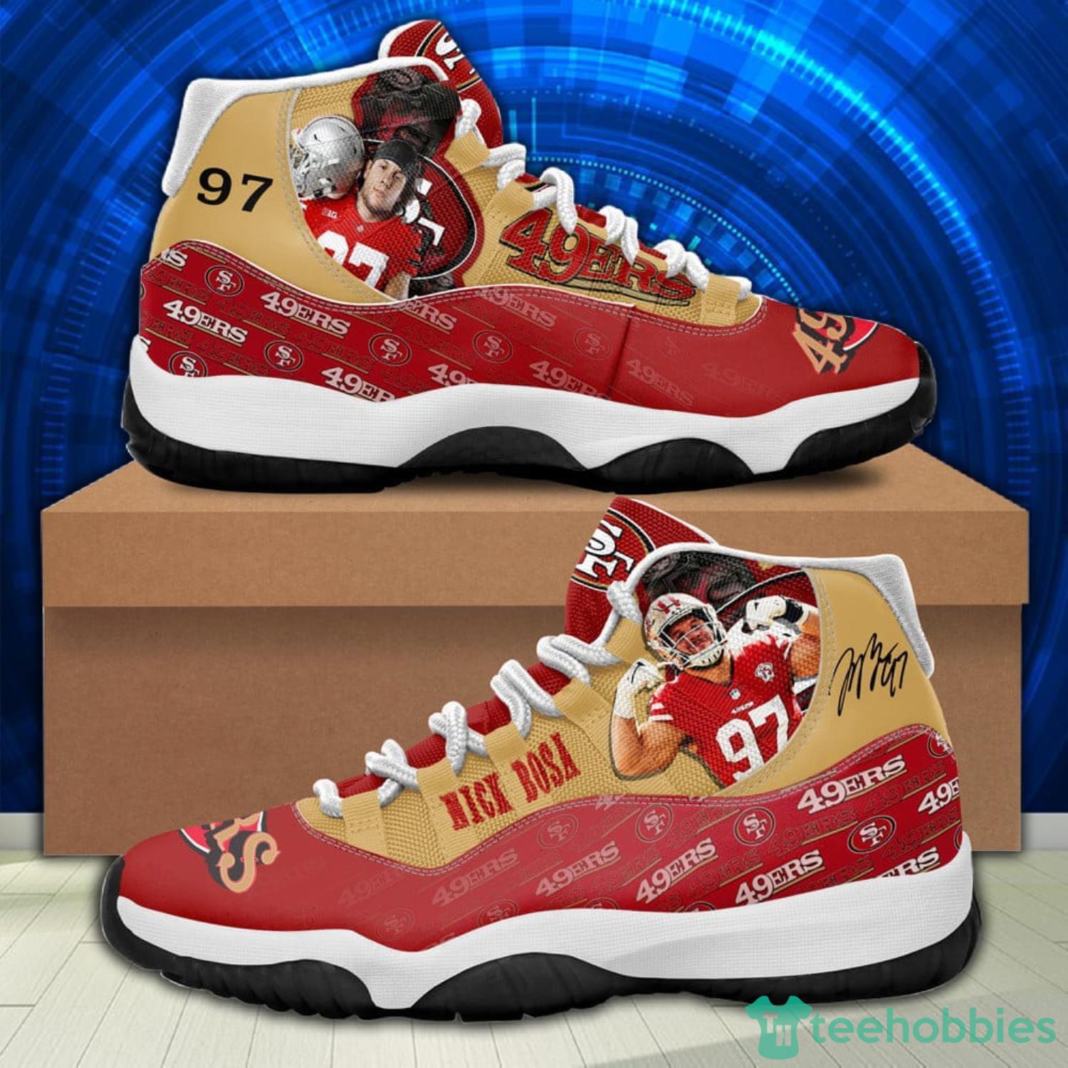 San Francisco 49ers Nick Bosa Air Jordan 11 Shoes For Men And Women