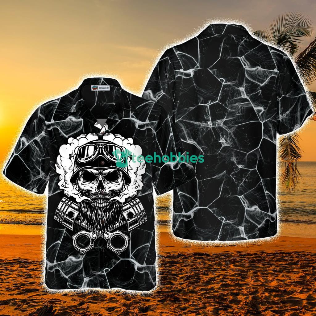 Skull Biker Motocycle Hawaiian Shirt - Skull Biker Motocycle Hawaiian Shirt Skull Biker Motocycle Hawaiian Shirt - Skull Biker Motocycle Hawaiian Shirt