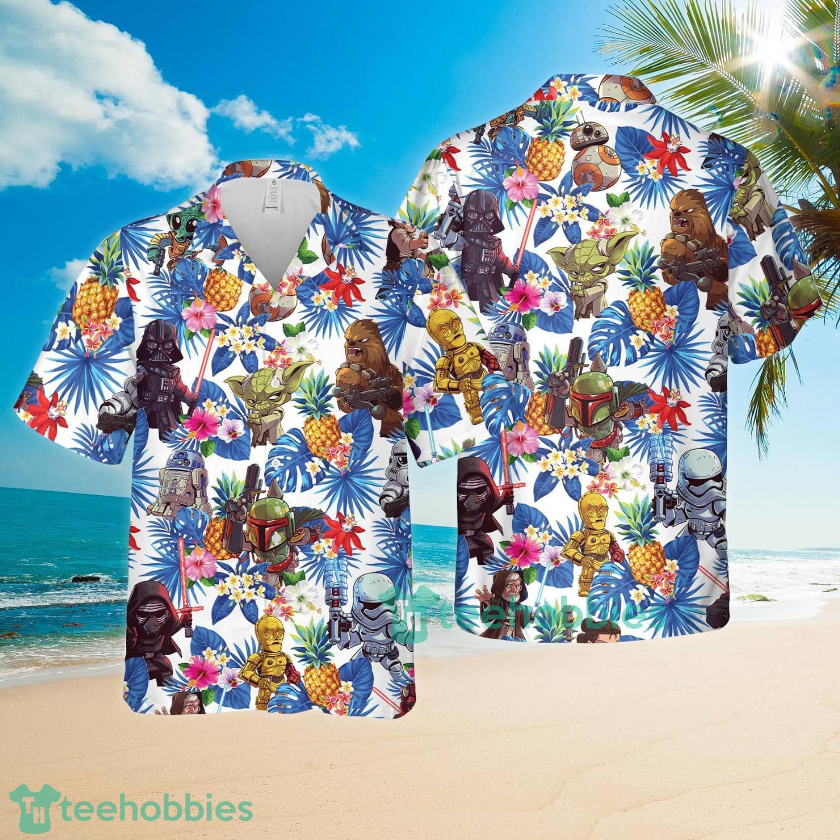 Star Wars Aloha Hawaii Beach Style Pineapple Tropical Flower Combo Hawaiian Shirt And Shorts Product Photo 1