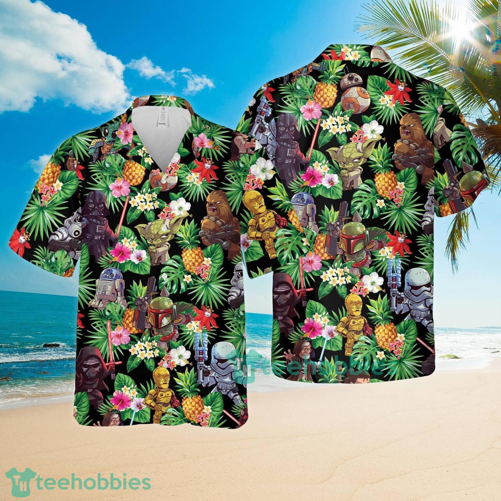 Star Wars Hawaii Style Pineapple Tropical Flower Combo Hawaiian Shirt And Shorts Product Photo 1