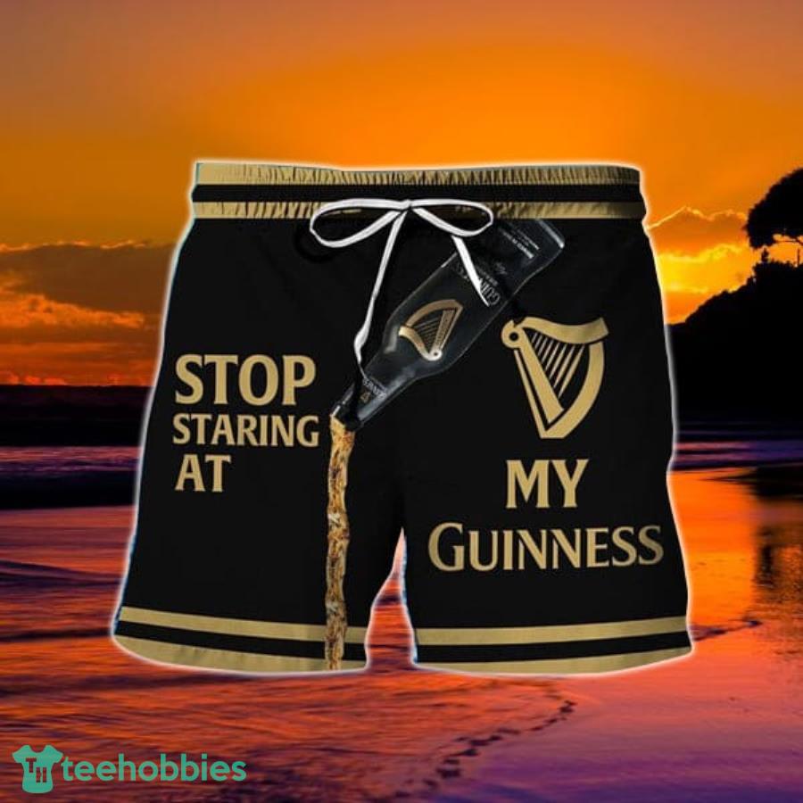 Stop Staring At My Guinness Hawaii Shorts Product Photo 1