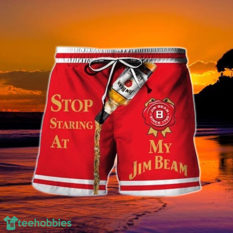 Stop Staring At My Jim Beam Hawaii Shorts Product Photo 1