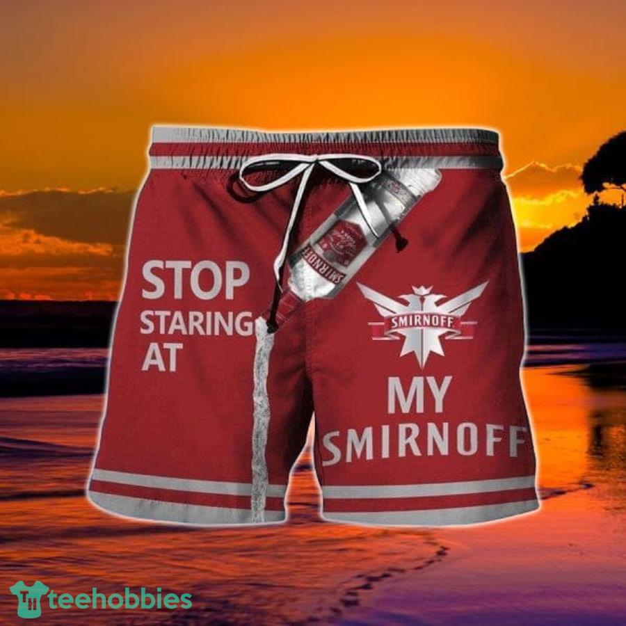 Stop Staring At My Smirnoff Vodka Hawaii Shorts Product Photo 1