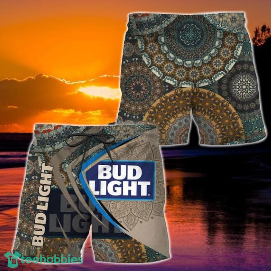 Summer Boho Mandala Bud Light Hawaiian Shorts Product Photo 1