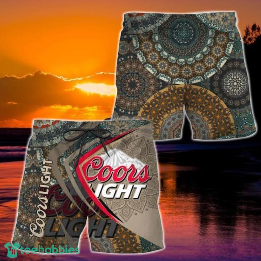 Summer Boho Mandala Coors Light Hawaiian Shorts Product Photo 1