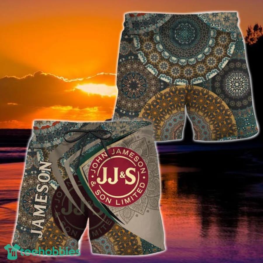 Summer Boho Mandala Jameson Hawaiian Shorts Product Photo 1