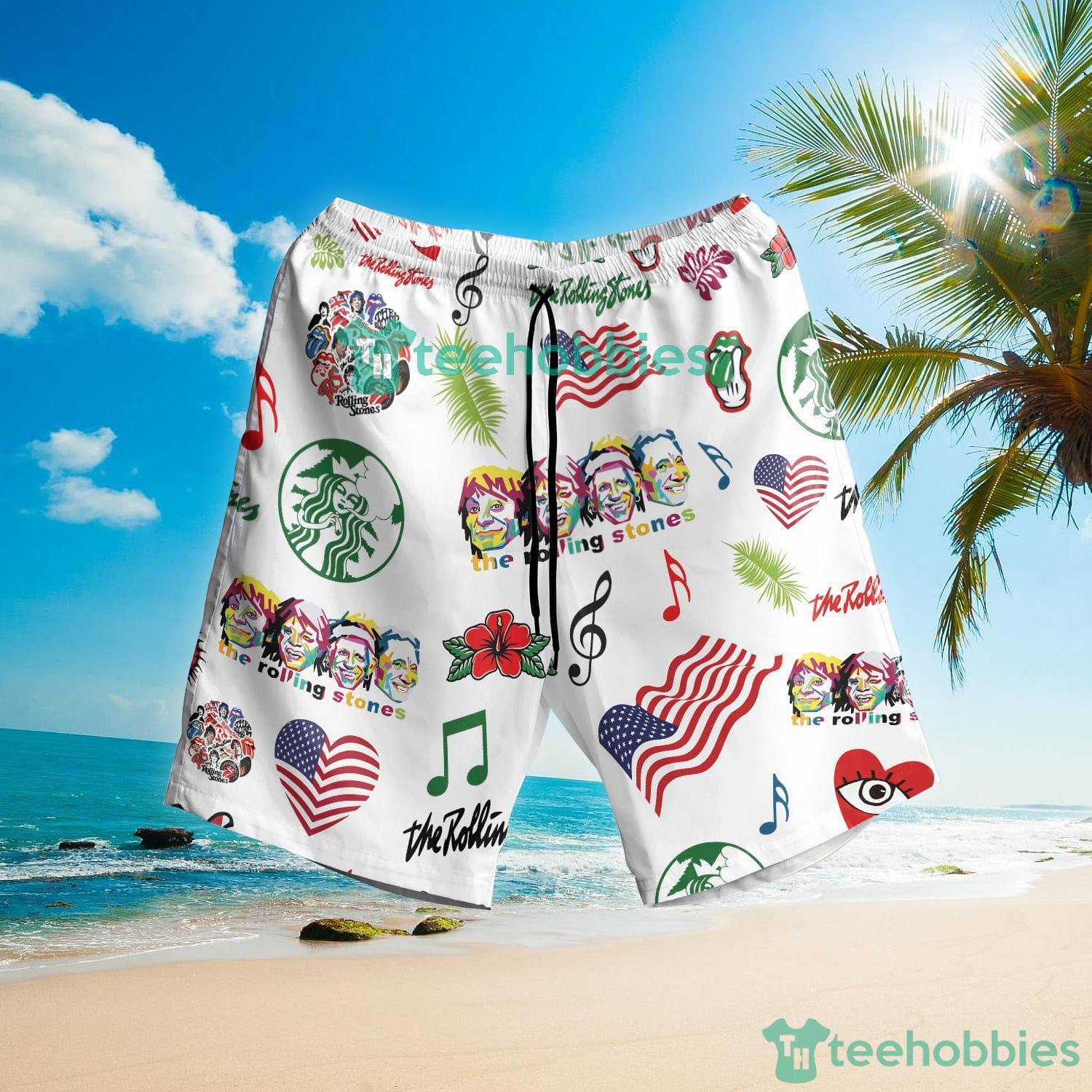 The Rolling Stone Band Summer Set Hawaiian Shirt And Shorts Product Photo 3 The Rolling Stone Band Summer Set Hawaiian Shirt And Shorts Product Photo 3