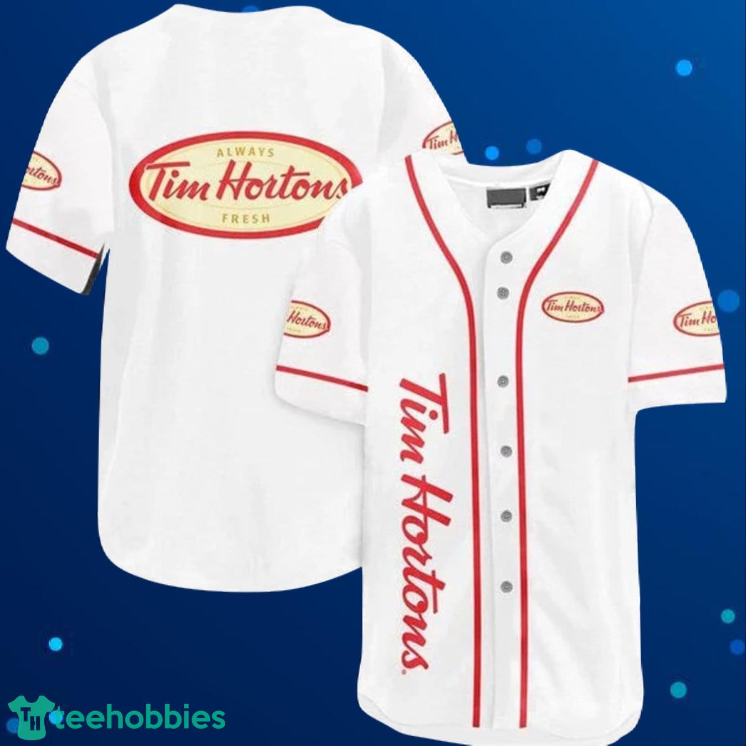 Tim Hortons Baseball Jersey For Men And Women Product Photo 1