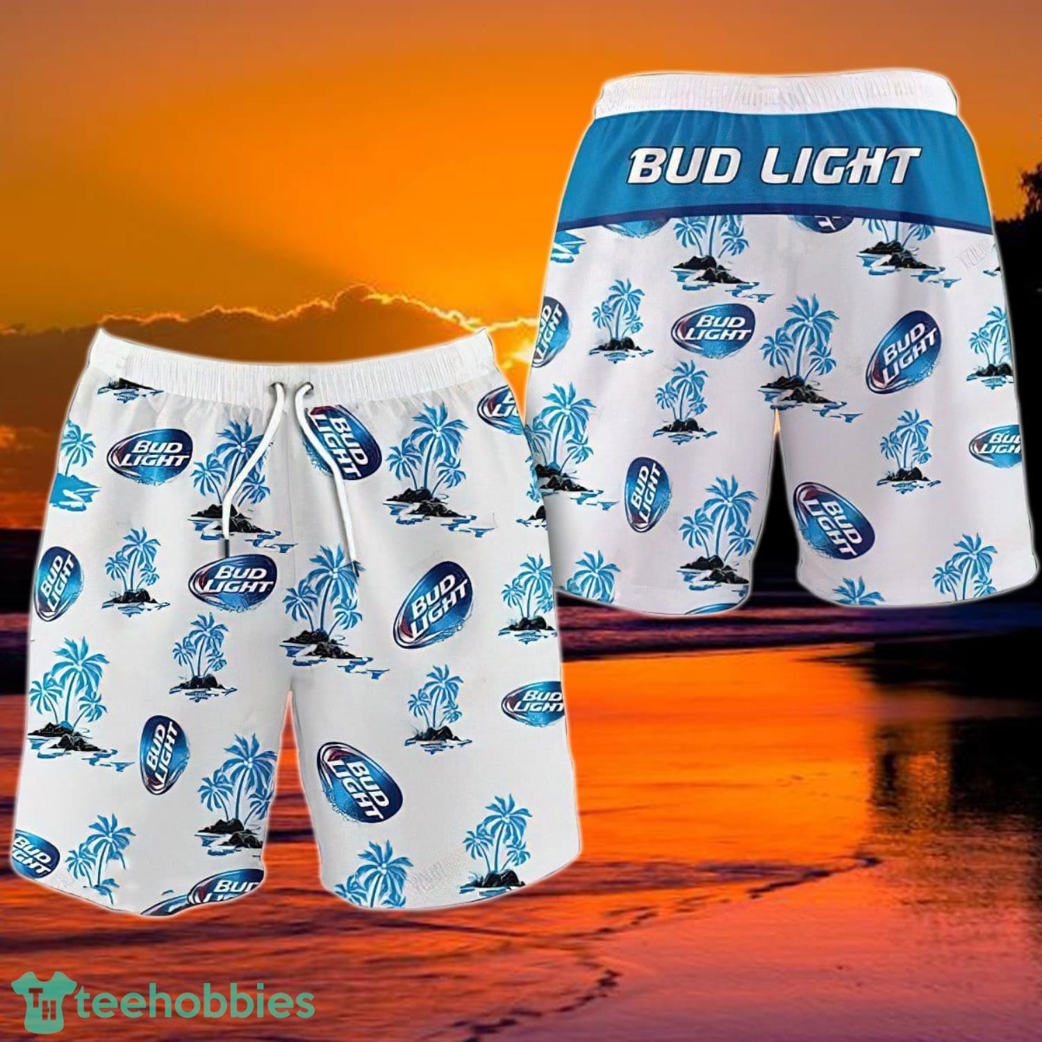 Tropical Palms Bud Light Hawaii Shorts Product Photo 1