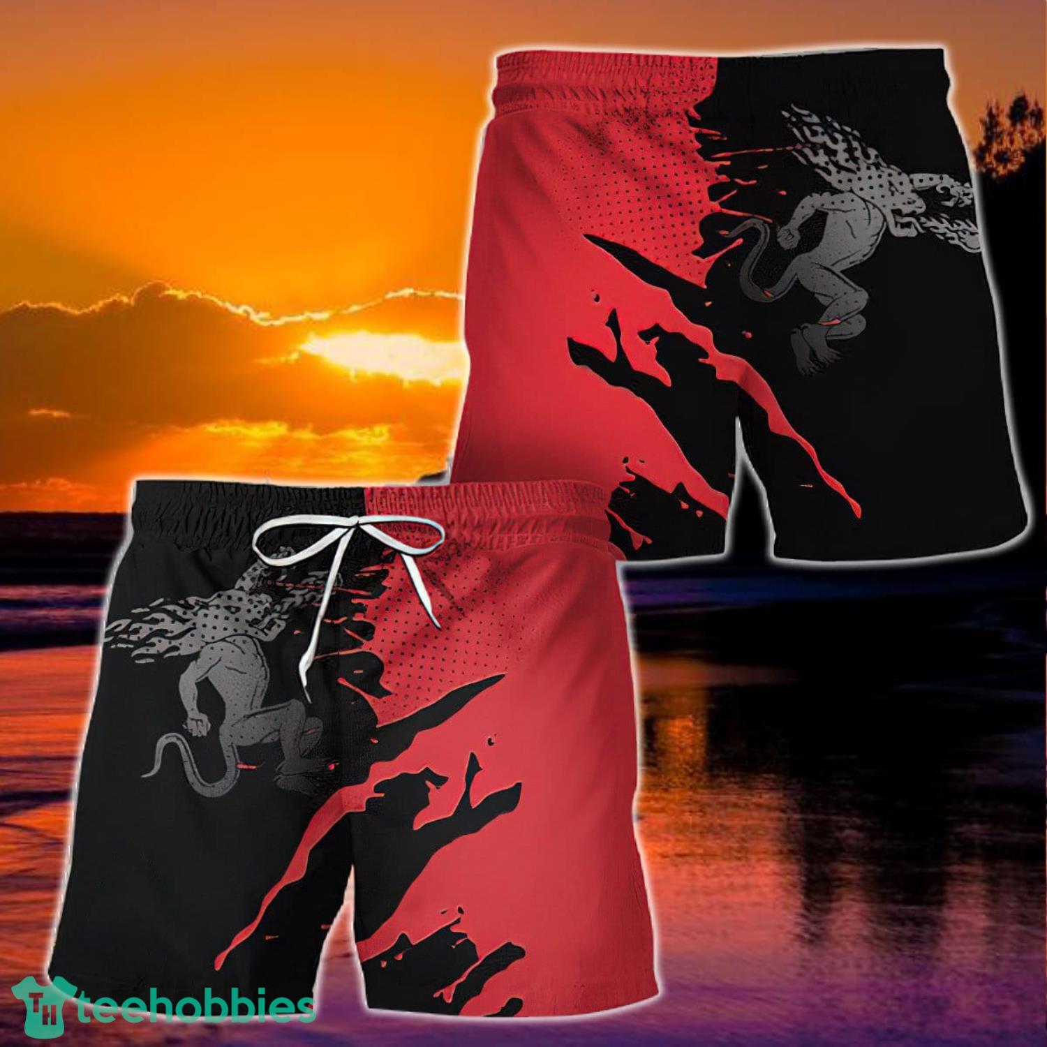 Unisex Esport Fireball Whiskey Hawaiian Short Product Photo 1