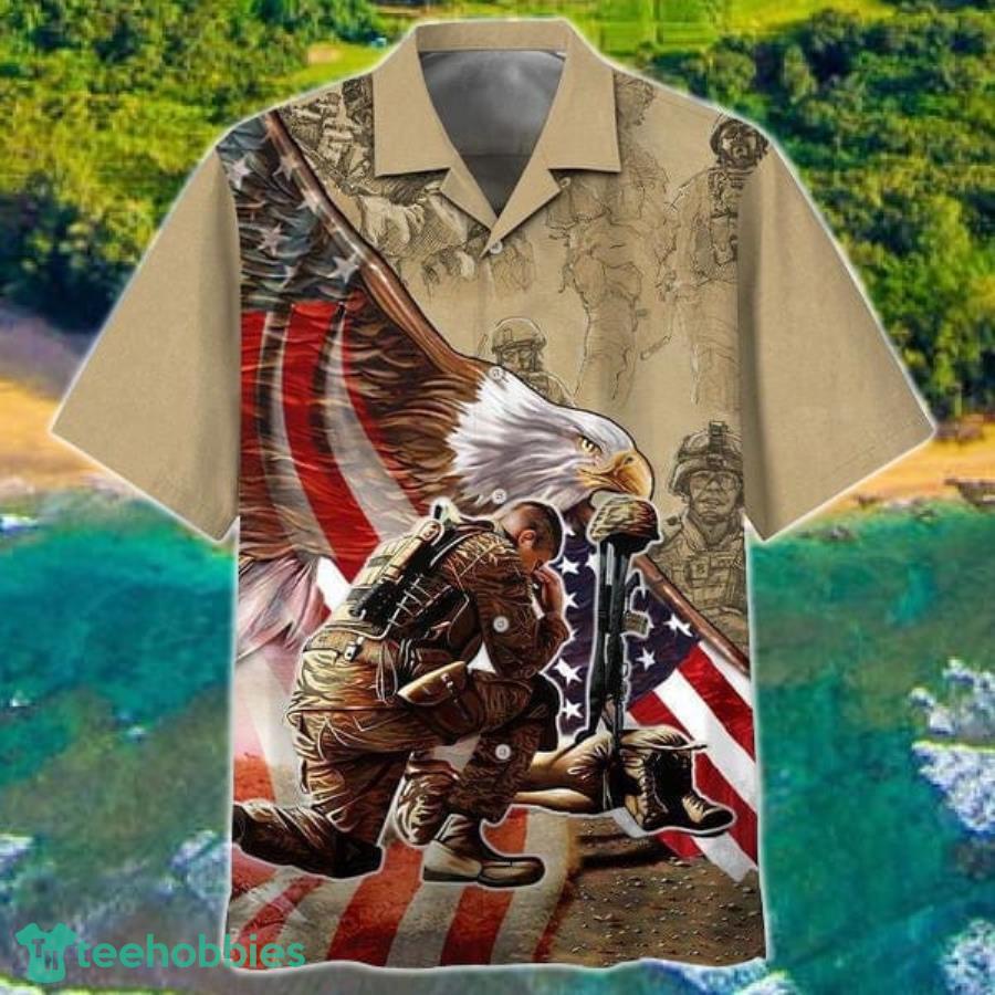 USA Eagle Military Veteran Hawaii Shirt Product Photo 1