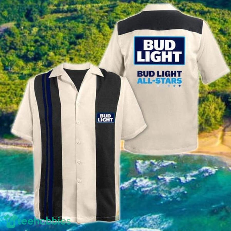 Vintage Beige Bud Light Hawaii Shirt Product Photo 1