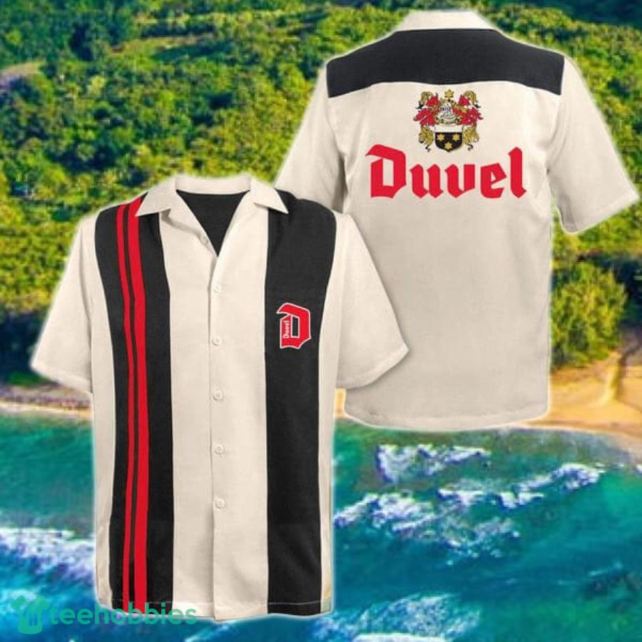 Vintage Beige Duvel Beer Hawaii Shirt Product Photo 1