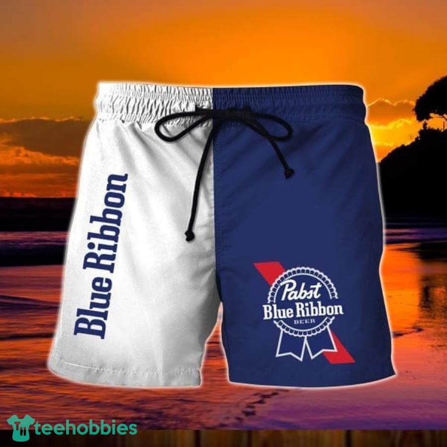 Vintage Pabst Blue Ribbon Hawaiian Shorts Product Photo 1