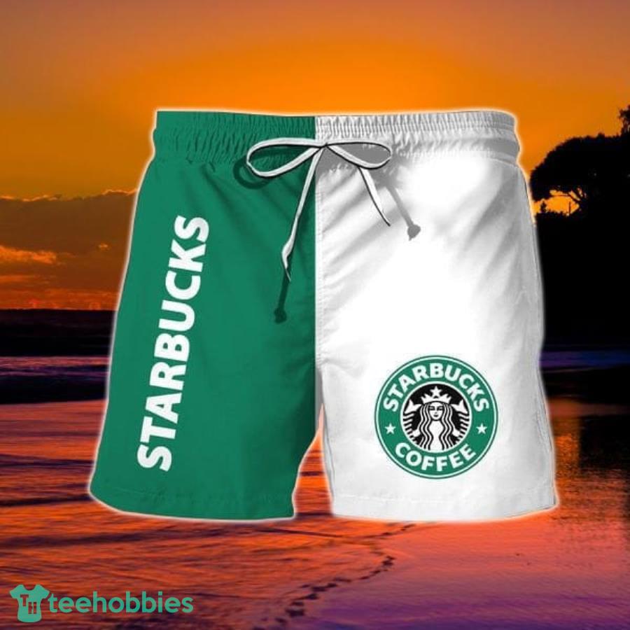 Vintage Starbucks Hawaiian Shorts Product Photo 1