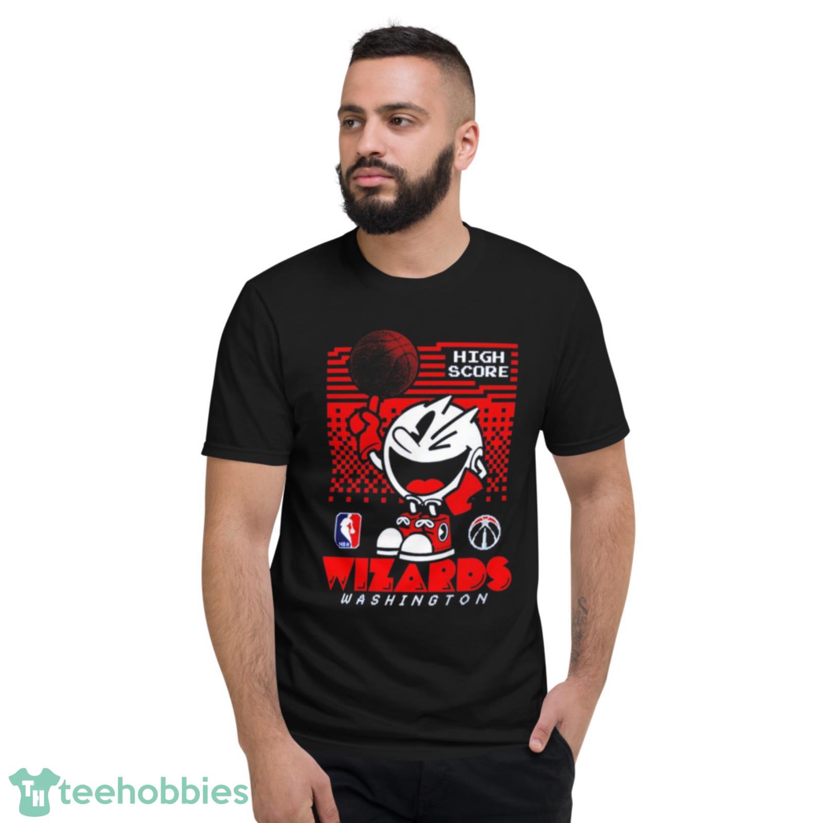 Washington Wizards NBA Pac Man High Score shirt - Short Sleeve T-Shirt Washington Wizards NBA Pac Man High Score shirt - Short Sleeve T-Shirt