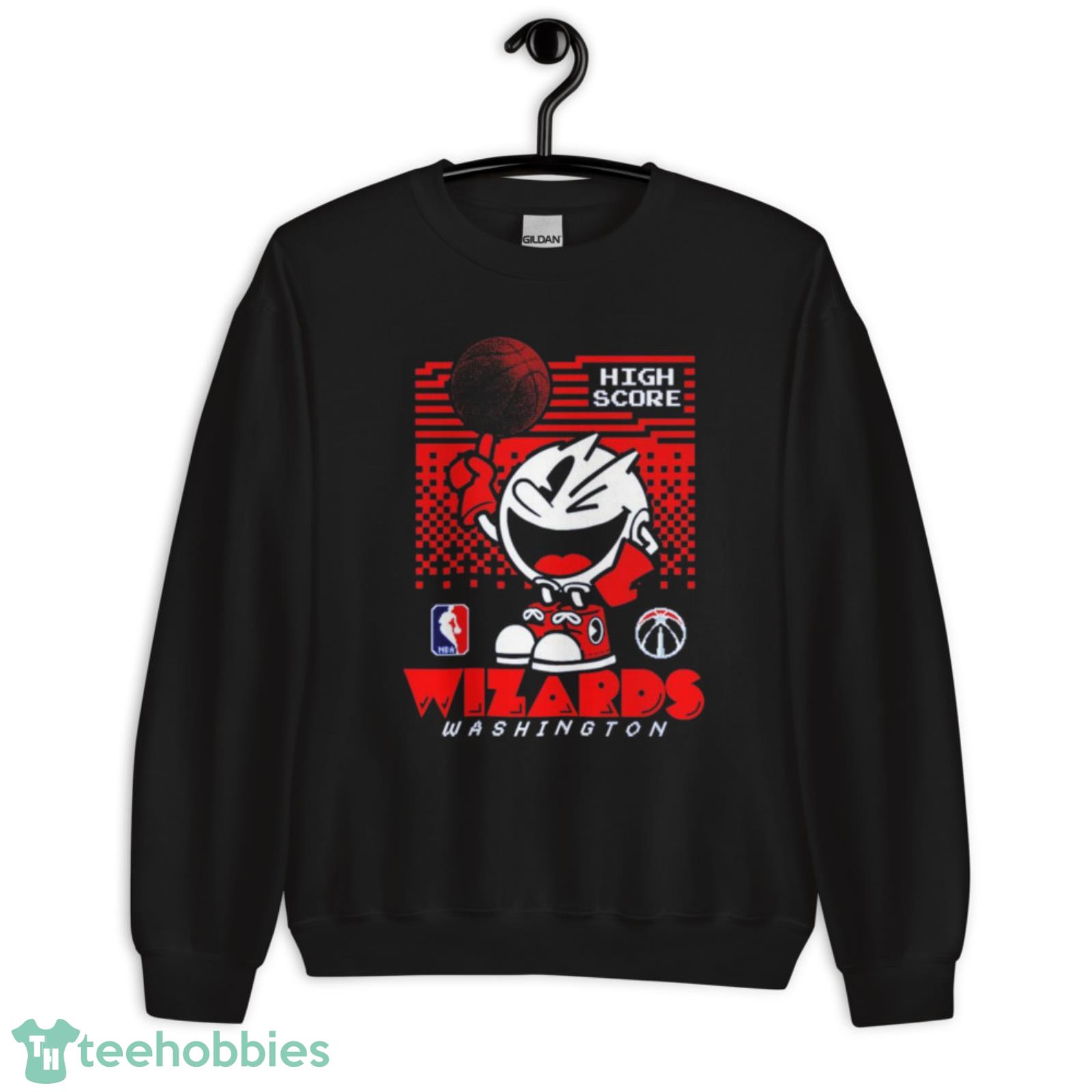 Washington Wizards NBA Pac Man High Score shirt image Washington Wizards NBA Pac Man High Score shirt - Unisex Crewneck Sweatshirt