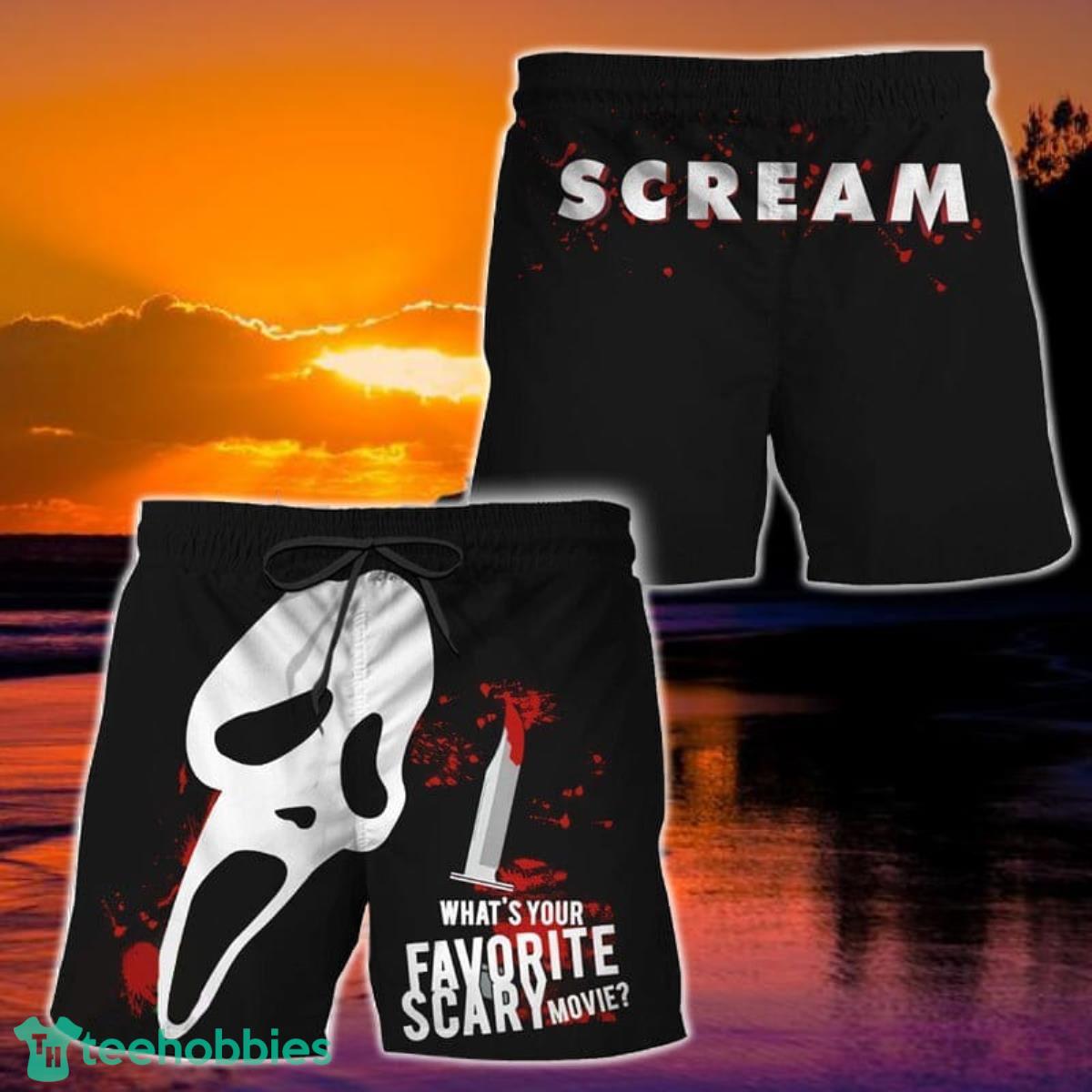 What's Your Favorite Scary Movie Hawaiian Shorts Product Photo 1