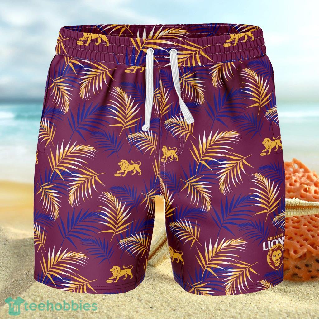 AFL Brisbane Lions 'Volley' Swim Hawaiian Short image AFL Brisbane Lions 'Volley' Swim Hawaiian Short - AFL Brisbane Lions 'Volley' Swim Hawaiian Short